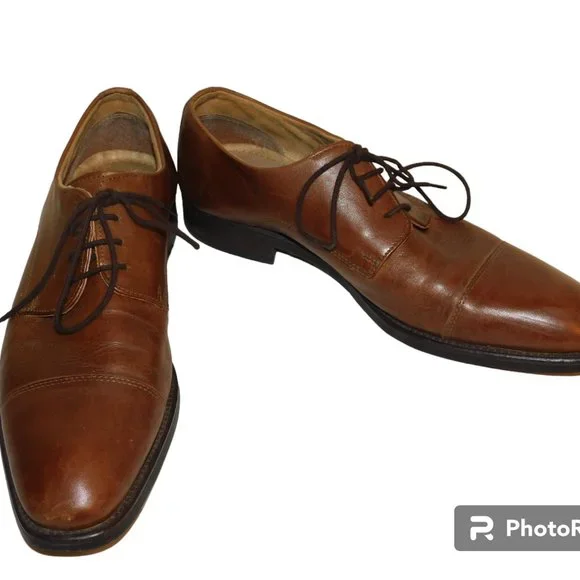 Vintage | Shoes | Leather Vero Cuoio Lace Up Cap Toe Brown  display picture 1